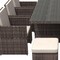Homeroots 11 Piece Clear and Gray Glass Dining Set 372320 - alternate 3