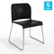 Flash Furniture Commercial Black Plastic Stack Chairs, Contoured Backs and Sled Bases-Set of 5, 5PK 5-RUT-239AN-BK-CHR-GG - alternate 6