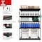 Shuntong Atlas 5-Tier 48 in.W x 24 in.D x 72 in.H Heavy Duty Storage Shelving Load 3250 Lbs, Laminated Board, Dark Grey ATB-D48-24-72-5B - alternate 2
