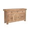 Homeroots 72in Natural Solid Wood Three Drawer Sideboard with Five Doors 634323 - alternate 6