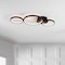 Jonathan Y Nube 26.9 in. 3-Light Contemporary Modern Metal Integrated LED Flush Mount, Black JYL7100A - alternate 4