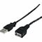 Startech.Com 3 FT BLACK USB 2.0 EXTENSION CABLE A TO A - M/F USBEXTAA3BK - alternate 1