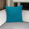 Homeroots 20" Blue Cotton Throw Pillow With Texture 529309 - alternate 1