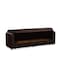 Homeroots 87" Dark Brown Chenille Convertible Futon Sleeper Sofa And Toss Pillows With Storage 607134 - alternate 6