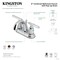 Kingston Brass Double-Handle 4" Centerset Bathroom Faucet with Pop-Up Drain, Polished Chrome FB5611CML - alternate 5