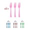 Smarty Had A Party Pink Disposable Plastic Party Forks, 600PK 410F-P-CASE - alternate 6