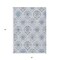 Homeroots 3' X 5' Gray And Denim Blue Medallion Washable Indoor Outdoor Area Rug 587656 - alternate 3