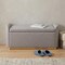 Homeroots 48in Gray and Gold Fabric Upholstered Bench 668846 - alternate 5