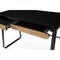 Homeroots 43" Black Wood and Metal Writing Desk With Two Drawers 543762 - alternate 5