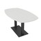 Skutchi Designs Arc Boat Conference Table, 36 in W, 72 in L, White HAR-ABOT-36X72-DOU.BK-WA7976 - alternate 1