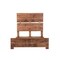 Homeroots Chestnut Live Edge Solid Wood Queen Bed Frame 521071 - alternate 5