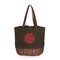 Picnic Time Family Of Brands NCAA USC Trojans Coronado Canvas and Willow Basket ToteKhaki Green with Brown Accents 203-00-140-098-0 - alternate 1