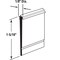 Prime-Line Prime-Line 5.3 in. H X 1-5/16 in. W Clear Framed Shower Door Bottom Seal M 6227 - alternate 2