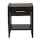 Baxton Studio Primrose Mid-Century Black Fluted Wood 1-Drawer Nightstand 249-13830-ZORO - alternate 8