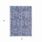 Homeroots 5' X 8' Blue And Ivory Abstract Washable Indoor Outdoor Area Rug 615441 - alternate 4