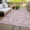 Homeroots 3' X 5' Pink Mauve And Blush Oriental Washable Indoor Outdoor Area Rug 582110 - alternate 7