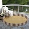 Homeroots 8' Brown And Beige Round Striped Washable Indoor Outdoor Area Rug 597153 - alternate 6