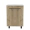 Homeroots 24" Oak Wood Freestanding Double Door Bathroom Vanity With White Sink 478254 - alternate 1