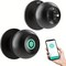 Wrightmaster 3 in 1 Corded Stainless Steel Smart Lock Deadbolt, Keyless Entry Door Lock with Fingerprint, APP in ZR-S10Y-BK - alternate 1