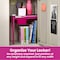 Lockermate Adjust-A-Shelf Locker Shelf & Organizer, Extends to Fit Your Locker, Includes Storage Drawer, Pink 5025-FCH - alternate 5