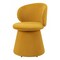Homeroots Orange Upholstered Velvet Swivel Dining Side Chair 555860 - alternate 5