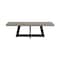 Homeroots 55" Gray And Brown Concrete And Solid Wood Coffee Table 520642 - alternate 2