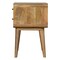 Homeroots 22" Brown Solid Wood Two Drawer Nightstand 701702 - alternate 5