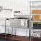Koolmore 42 in. 18-Gauge 2-Compartment Commercial Sink with Backsplash, Bowl Dimensions 18''x18''x14'' KM-SB181814-N3 - alternate 6