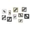 Homeroots Set of Ten Brown And White Square And Rectangle Framed Mirror Set, 10PK 366041 - alternate 1
