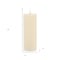 Homeroots Set of Two Ivory Flameless Pillar Candles, 2PK 633841 - alternate 2