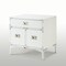 Homeroots 24" White and Silver Wood and Metal End Table With Drawer And Shelf 544107 - alternate 5