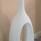 Uniquewise 30-Inch Frosted White Fiberglass Tall Floor Vase - Decorative Vase for Modern Home Decor QI004677.S - alternate 8