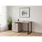 Homeroots 47" Taupe and Black Wood and Metal Sled Computer Desk With Three Drawers 489899 - alternate 3