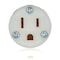 Leviton StraightBladeConnector, 15A, Black;White 5269E - alternate 7