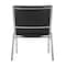 Flash Furniture HERCULES Big & Tall 1000 lb. Rated Black Vinyl Stack Chair XU-60555-BLK-VYL-GG - alternate 5
