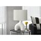 Monarch Specialties Lighting, 25"h, Table Lamp, White Ceramic, Ivory / Cream Shade, Contemporary, Modern I 9665 - alternate 3
