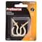 Prosource Cup Hook, 3/4 in Opening, 4.5 mm Thread, 2-1/16 in L, Brass, Brass LR-387-PS - alternate 2