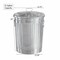 Gardenised Galvanized Steel 15 Gallon Durable Weather-Resistant Trash Can with Lid and Handles QI004753 - alternate 4