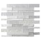 Apollo Tile White 11.8 in x 11.8 in Glass; stone Polished Floor and Wall Mosaic Tile 4.83 sqft/case, 5PK APLCAS88034A - alternate 1