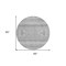 Homeroots 8' Silver Gray And Ivory Round Southwestern Washable Indoor Outdoor Area Rug 582856 - alternate 5