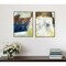 Homeroots Set Of Two Mod Abstract Blue And Ivory Gold Floater Frame Painting Wall Art, 2PK 548992 - alternate 4