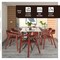 Leisuremod Rivo Collection Elegant Dining Chair in Dark Brown Wood, 4PK RC20WBR4 - alternate 6