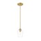 Z-Lite Joliet Burnished Brass 1 Light Pendant 473MP-BBR - alternate 4