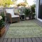 Homeroots 8' X 10' Artichoke Green Blue And Black Floral Washable Indoor Outdoor Area Rug 606173 - alternate 5