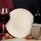 Smarty Had A Party 10.25" Ivory with Gold Rim Organic Round Disposable Plastic Dinner Plates, 120PK 930IVG-CASE - alternate 2