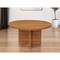 Homeroots 60" Natural Rounded Solid Wood Pedestal Base Dining Table 488702 - alternate 4