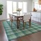 Homeroots 3' X 5' Blue And Green Plaid Washable Indoor Outdoor Area Rug 601434 - alternate 5