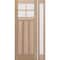 Doornmore CRF-P3G4, 51.5" x 98" ( 36" Door + 12" Side) Left Hand, Mahogany SDL 4 Lite Exterior Door CRF-P3G4-SW-3696-G101-SL_1-1_LI - alternate 1