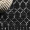 Jonathan Y Moroccan HYPE Boho Vintage Diamond Black/Ivory 8 ft. x 10 ft. Area Rug MOH101D-8 - alternate 7