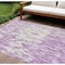Homeroots 8' X 10' Lavender And Ivory Abstract Washable Indoor Outdoor Area Rug 612680 - alternate 1